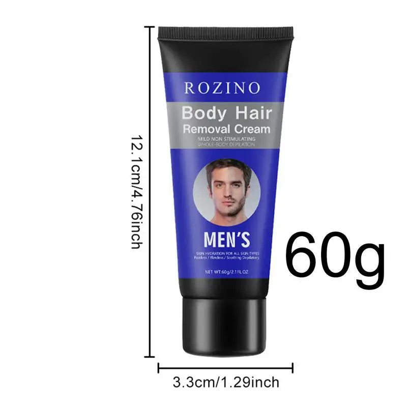Men's Depilatory Facial and Body Hair Removal Cream