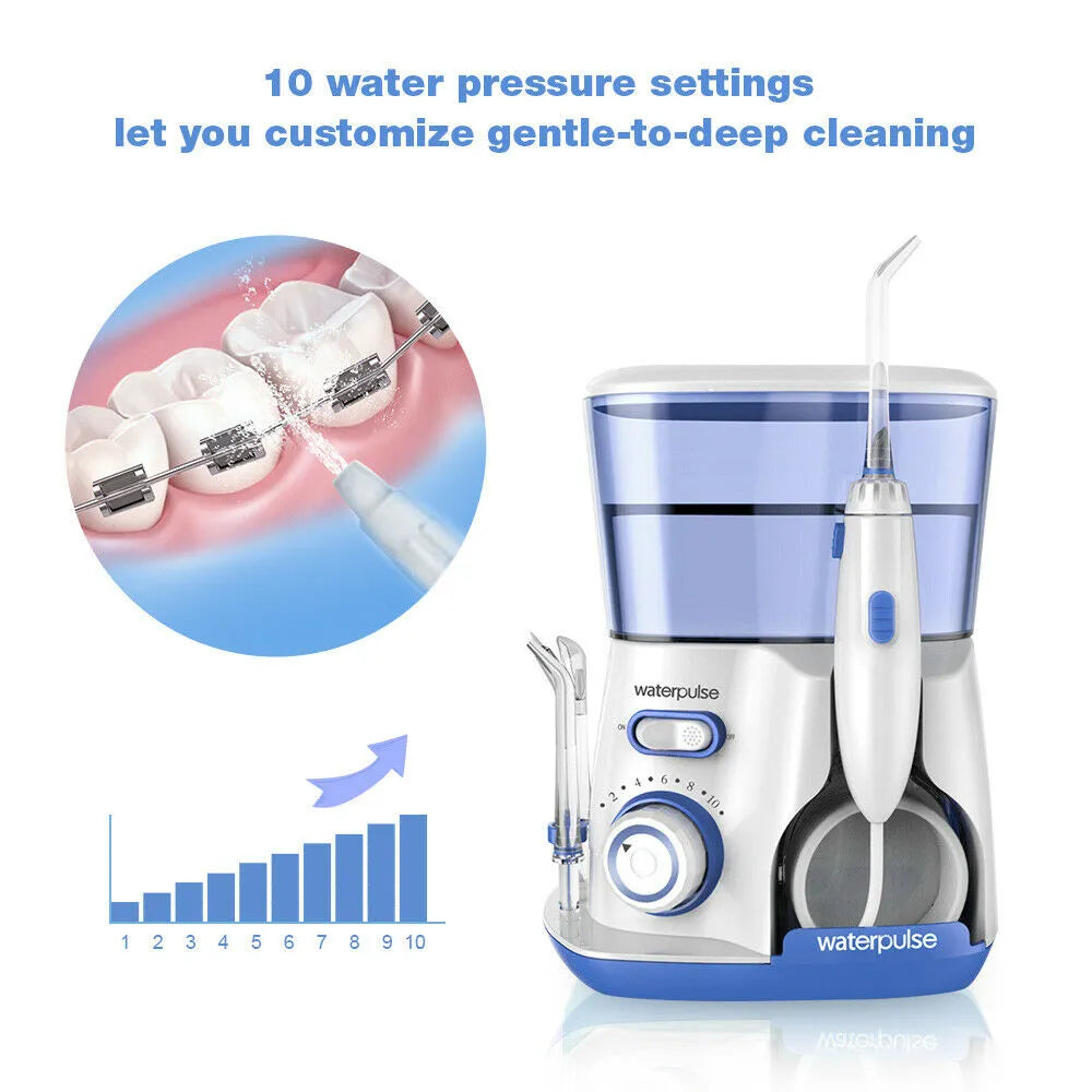 Waterpulse V300G Oral Irrigator 5 Tips Dental Water Flosser