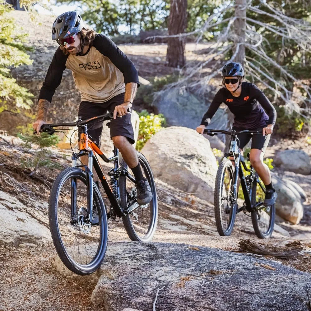 Mongoose Aluminum Men Women Mountain Bike, Full Suspension