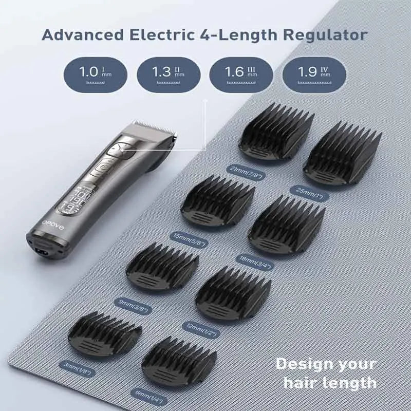 Professional Hair Clipper for Men 250 Min Runtime Attachments