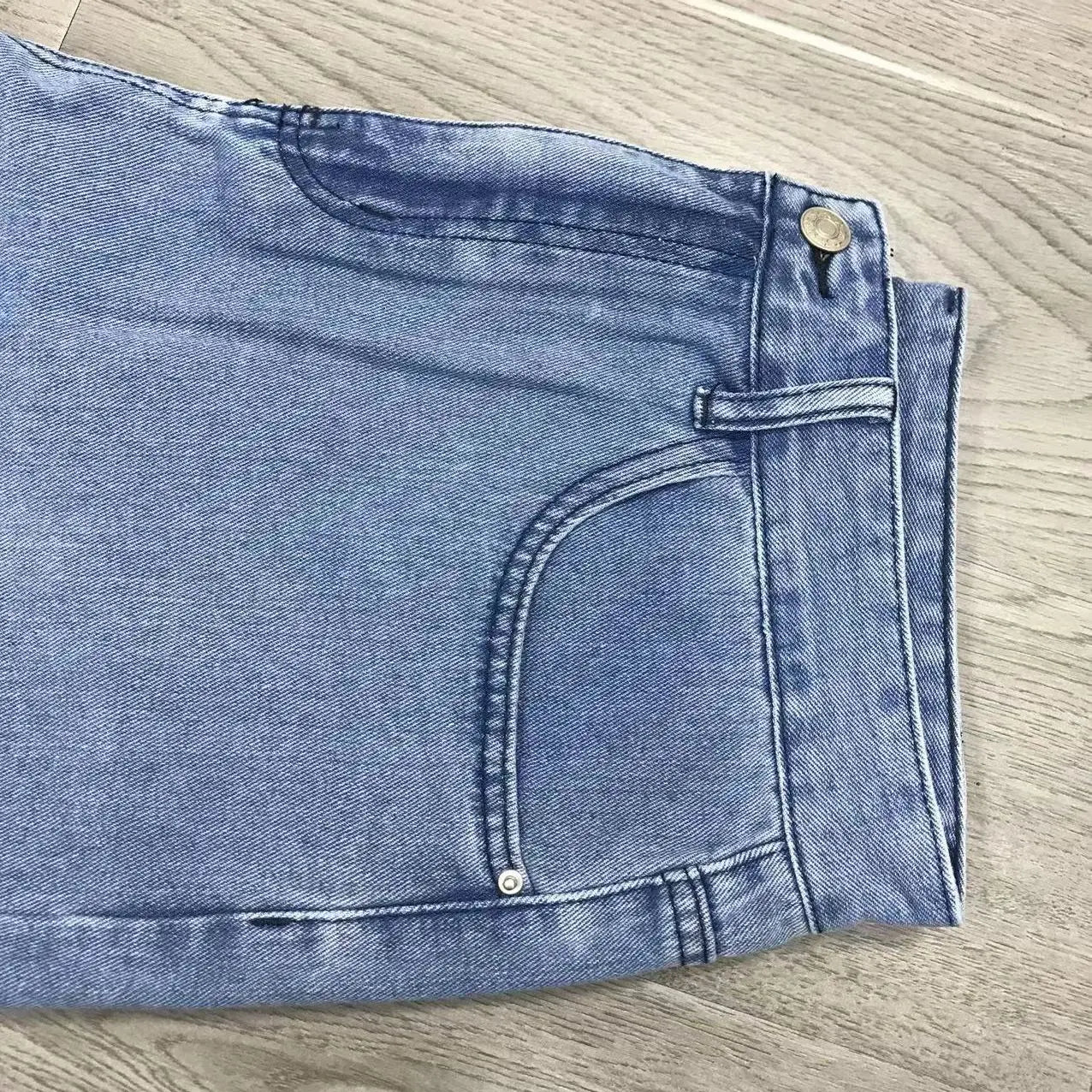 Spring And Autumn Women's Denim Straight Leg Jeans