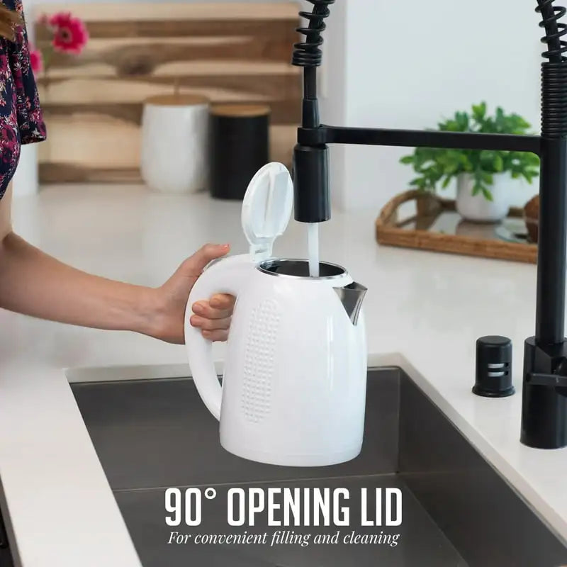 Electric Kettle Stainless Steel 1.7 Liter 1100W Double Wall Insulated