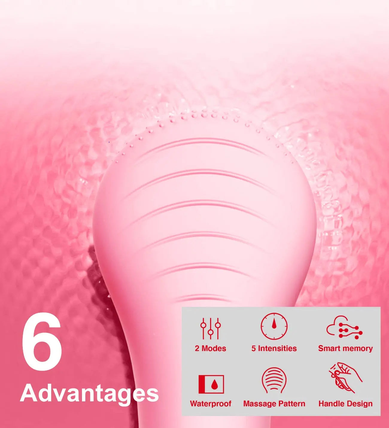 Sonic Facial Deep Cleaning Brush Waterproof Electric