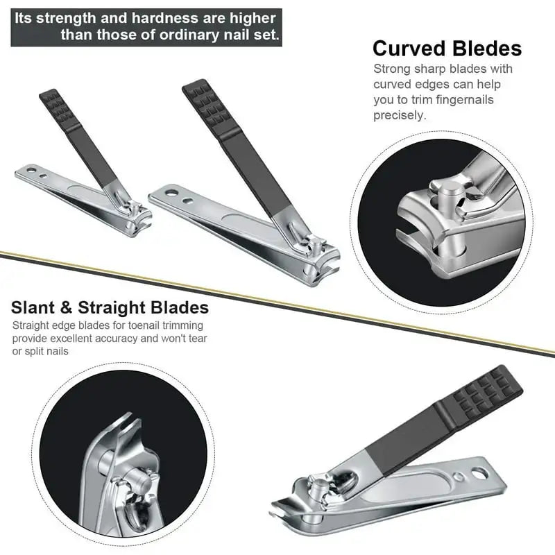 12PCS Stainless Steel Grooming Kit for Men