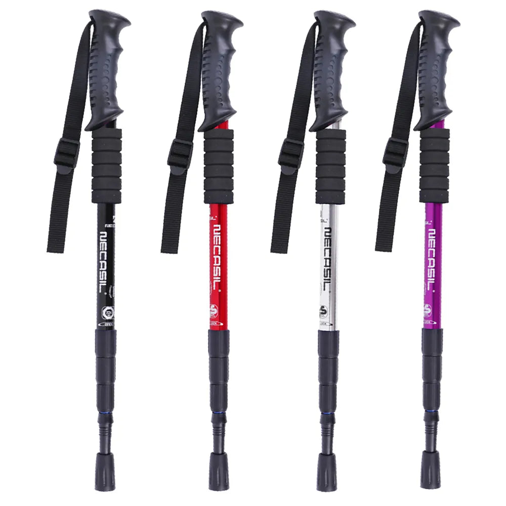 Ultralight Telescoping Walking, Stick Trekking Pole Aluminum Alloy