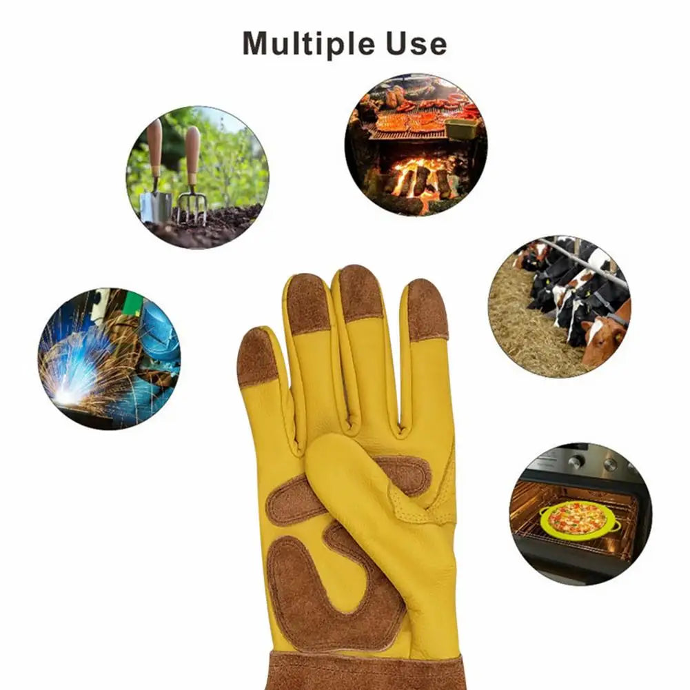 Leather Rose Pruning Gloves For Men And Women