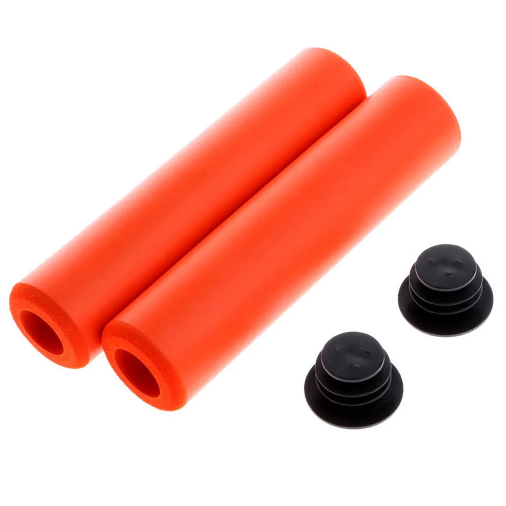 1Pair Silicone Cycling Bicycle Handlebar Grips Cover Anti-slip