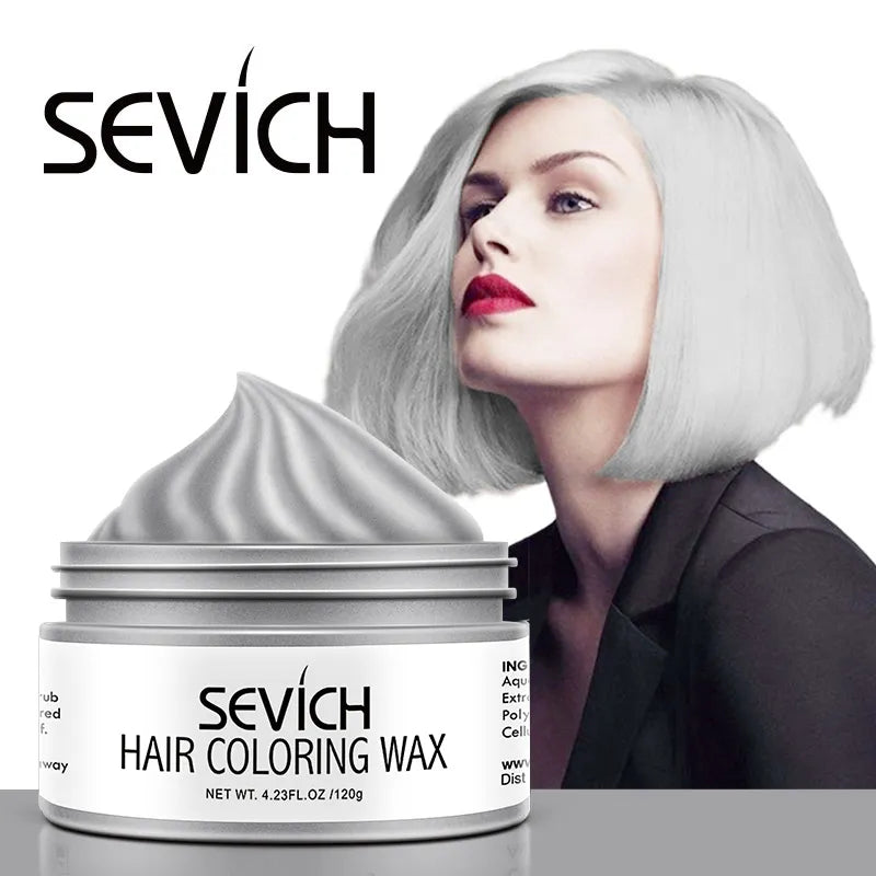 Sevich Temporary Hair Color Wax Men Diy Mud 120g