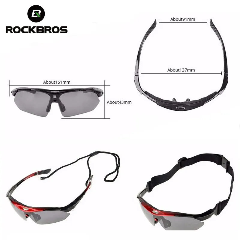 ROCKBROS Cycling Polarized glasses Photochromic Outdoor Sports Sunglasses