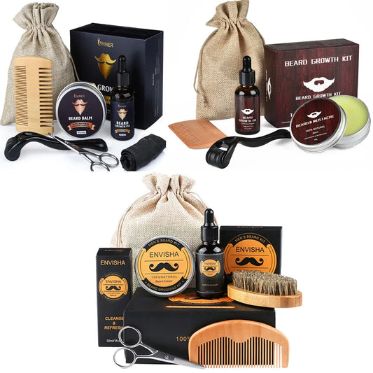 Beard Growth Kit & Care, Men Barbe Hair Enhancer