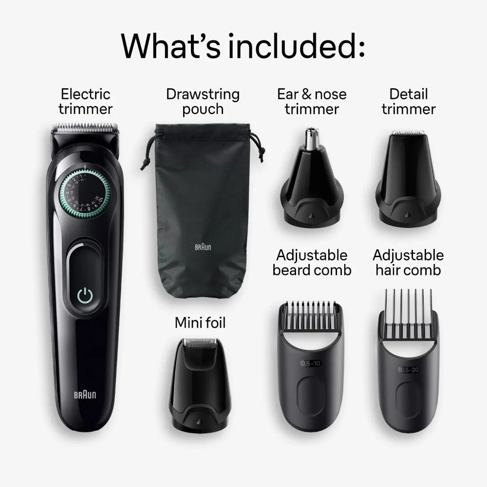 7-In-1 Men Electric Grooming Kit with Beard Trimmer