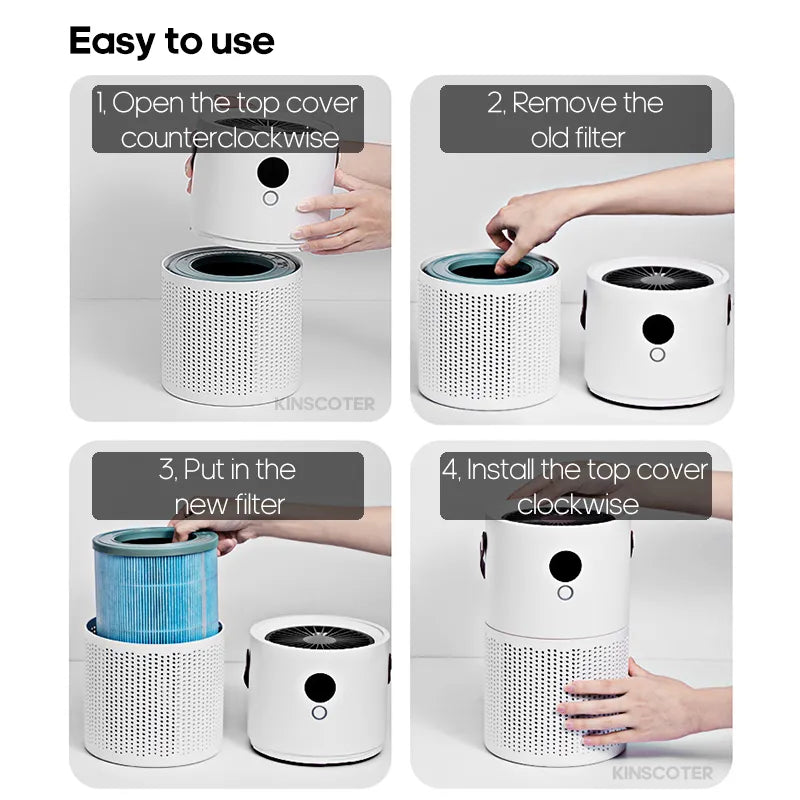 HEPA Air Purifier Wireless Portable Pm2.5 Dust Formaldehyde