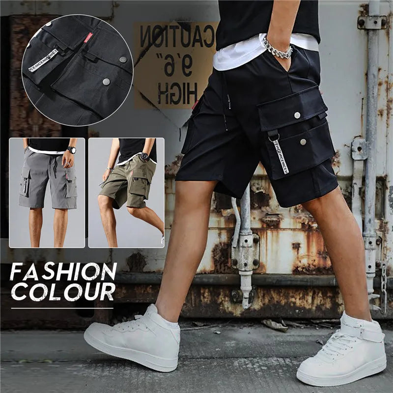 Tactical Men's Military Cargo Shorts Solid Multi Pocket