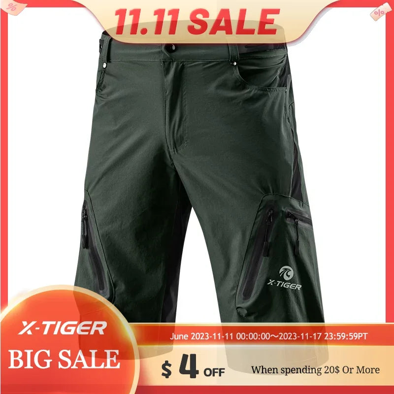 X-Tiger Men's Cycling Shorts 5D Gel Pad Cycling Underwear