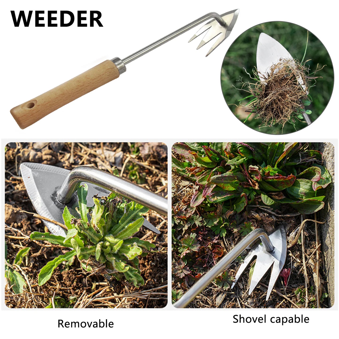 Weeding Hoe Rake Metal Tool Harrow Gardening