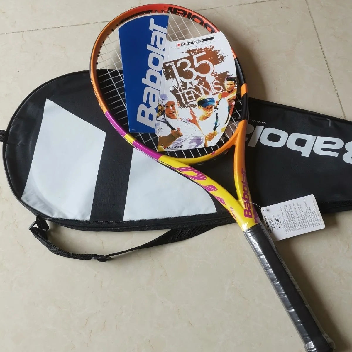 Carbon Fiber Professional Competition Training Tennis Racket 300g L2