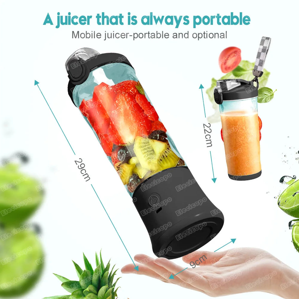 Elecicopo 240W Portable Mini shakes/smoothie blender usb rechargeable