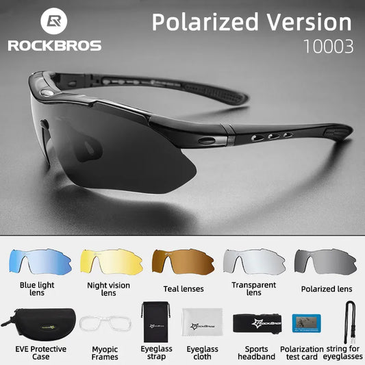 ROCKBROS Cycling Polarized glasses Photochromic Outdoor Sports Sunglasses