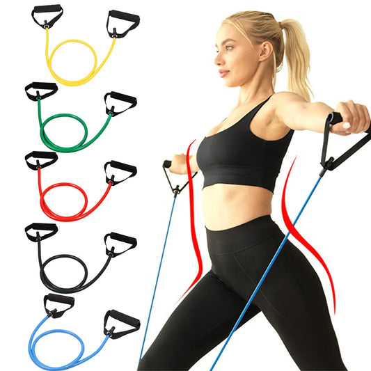 Resistance Bands with Handles Yoga Strength Training Fitness