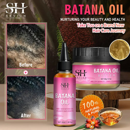 100% Batana Fast Hair Growth Oil Set Hair Regrowth Treatment