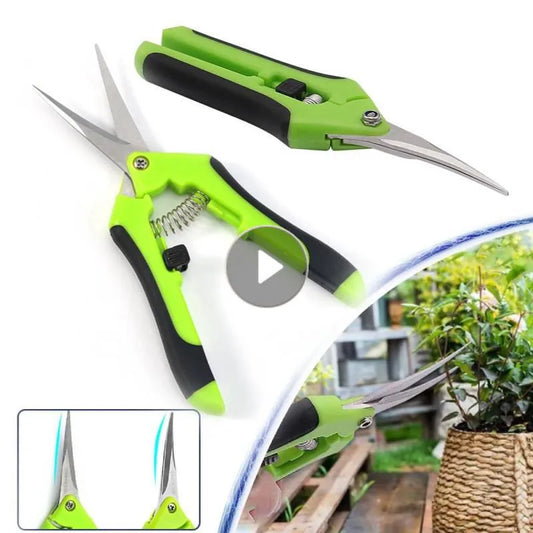 Garden Shears Stainless Steel Pruning Secateurs Straight/Elbow