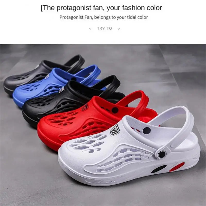 Men Sandals Lightweight Casual Beach Slippers Garden Shoes