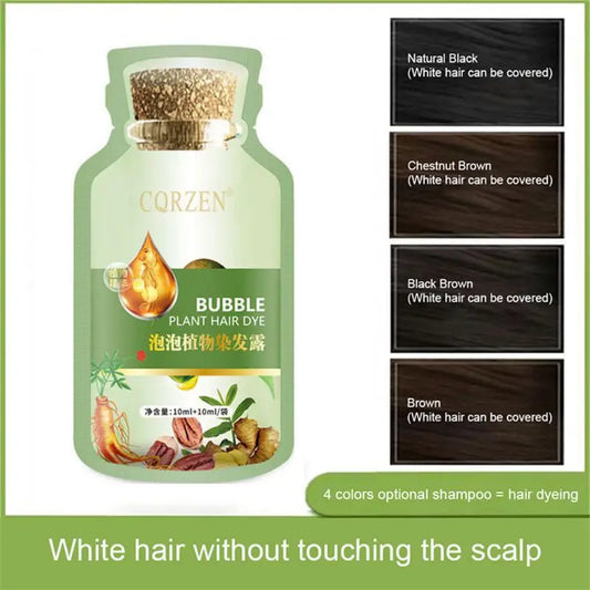 Natural, Organic, Non-toxic Bubble Hair Dye Gentle shine