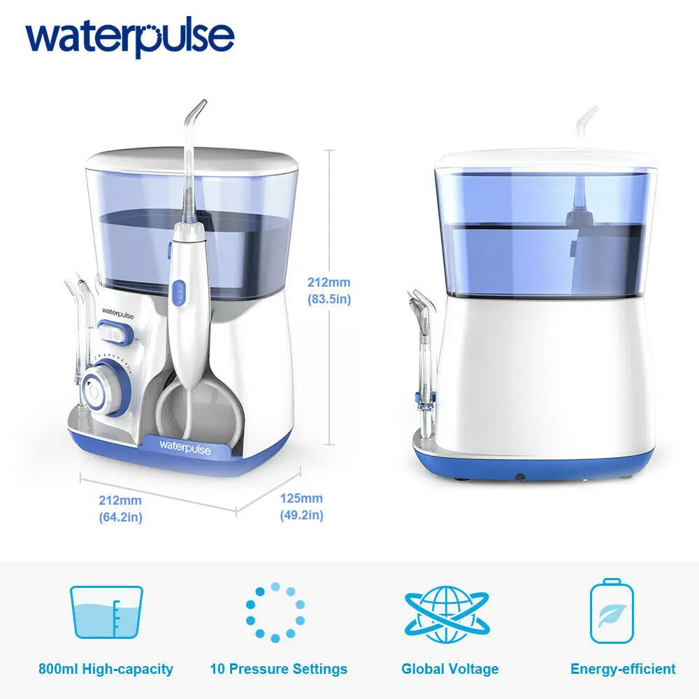 Waterpulse V300G Oral Irrigator 5 Tips Dental Water Flosser