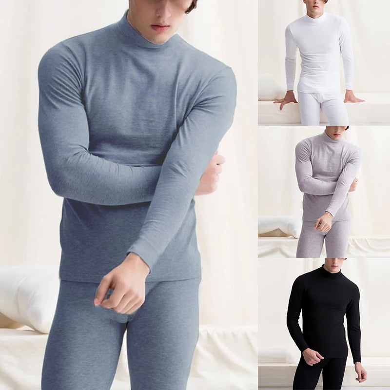 Classic Men's Thermal Underwear Set Long Johns