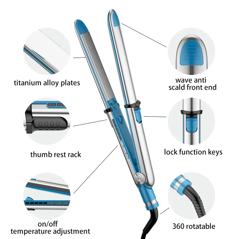 465℉ 100-240v Dual Voltage Professional Flat Iron